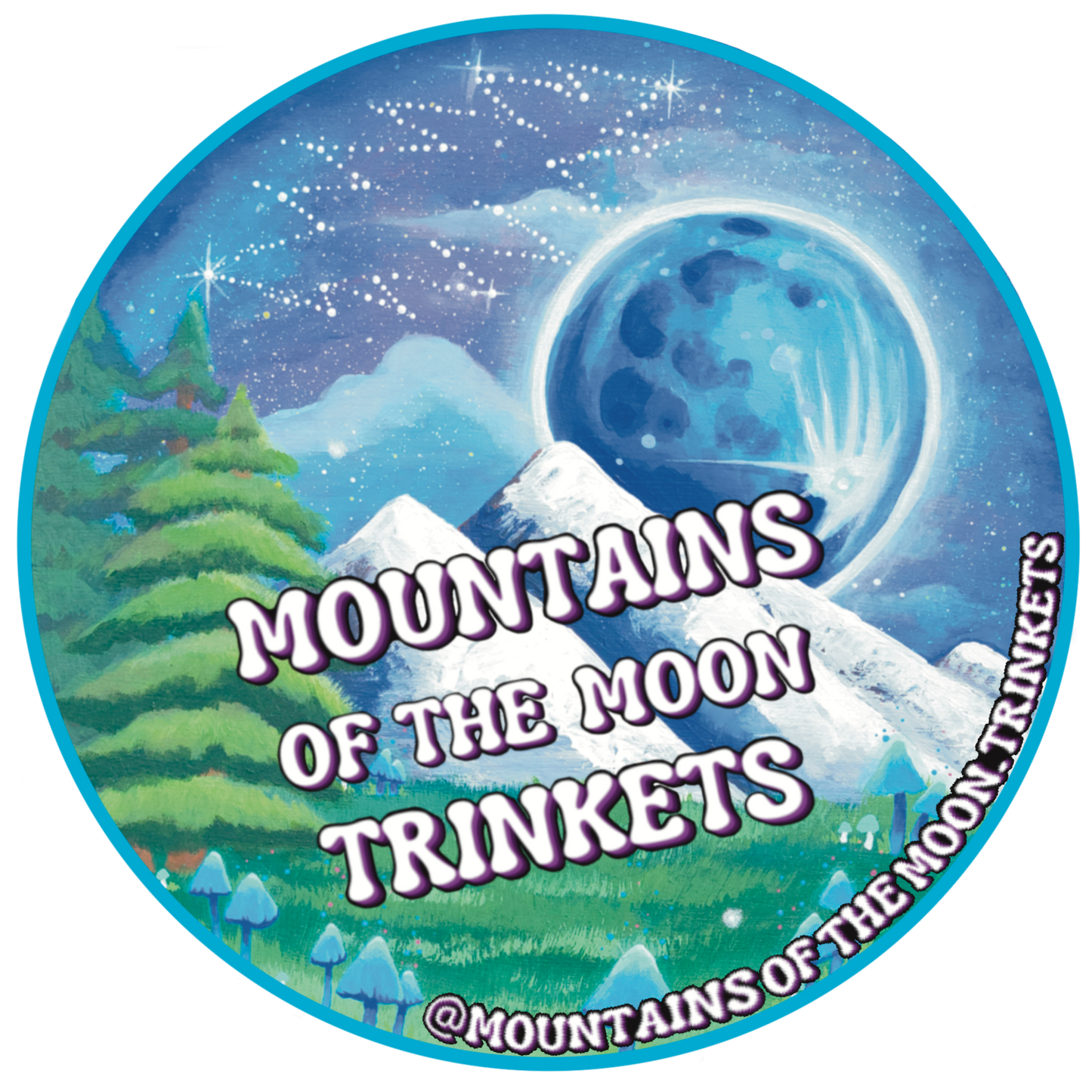 Mountains of the Moon Trinkets Sticker